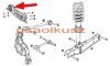 Tuleja tylnego wzdłużnego wahacza Dodge Journey